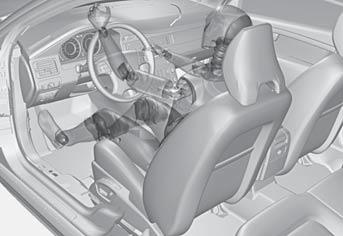 Doporučujeme používat pouze potahy sedadel schválené společností Volvo. Jiné potahy mohou bránit naplnění bočních airbagů. Boční airbag je doplňkem bezpečnostních pásů.