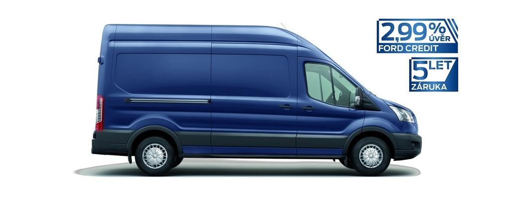 FORD TRANSIT VAN I CENÍK 2-3místný vůz s přepážkou Transit Van BESTSELLER Rozvor Výkon Maximální nosnost** Objem nákladového prostoru (H2/H3) Mimořádná nabídka* Měsíční splátka L2 96 kw / 130 k / 385