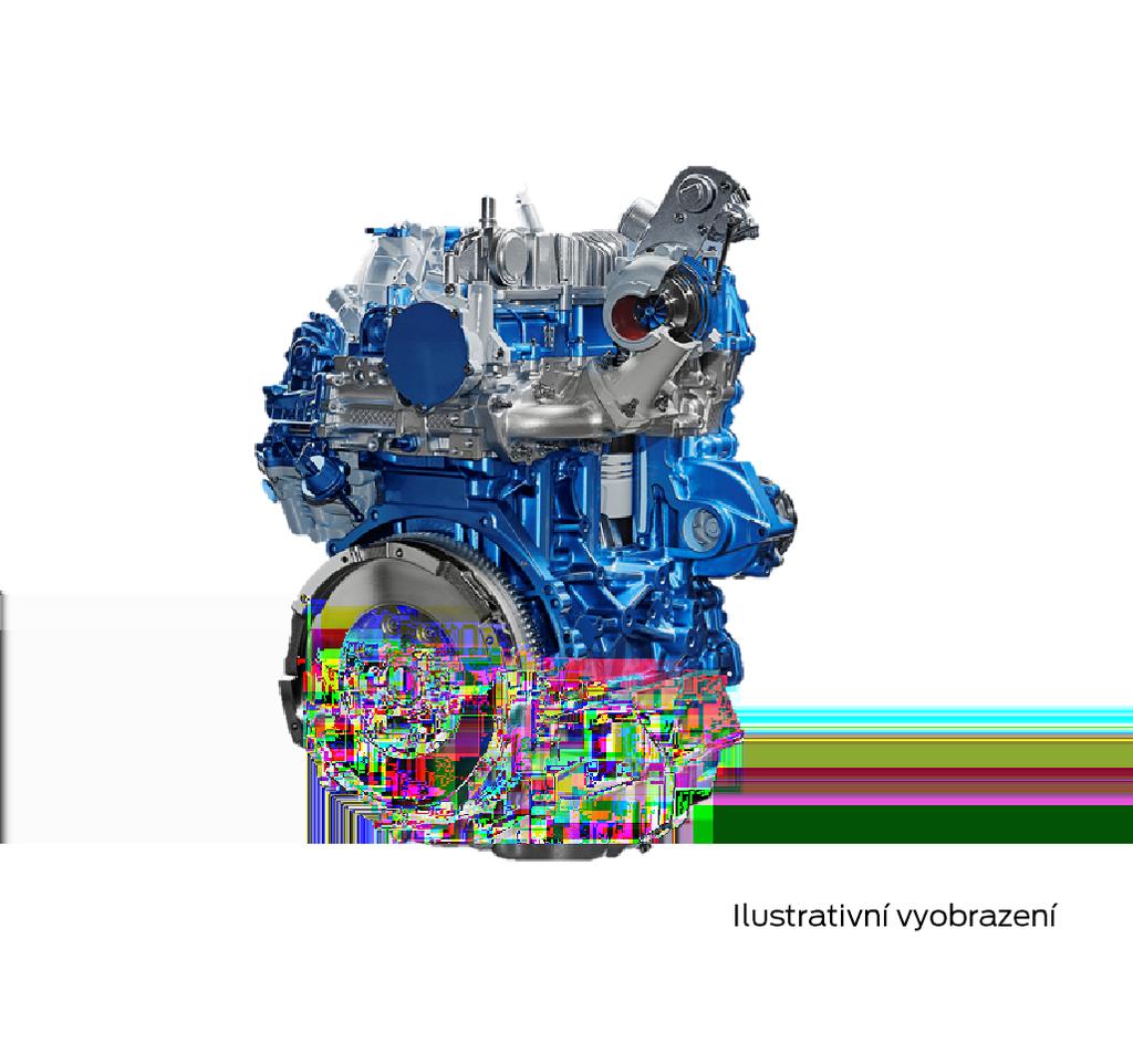 Nový motor Ford EcoBlue 2.0 l Nový vznětový motor kombinuje vyšší výkon s výjimečným snížením spotřeby paliva a emisí.