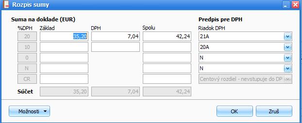 VŠEOBECNÉ INFORMÁCIE 11 Pre platiteľov DPH je program rozšírený o ďalšie potrebné funkcie a