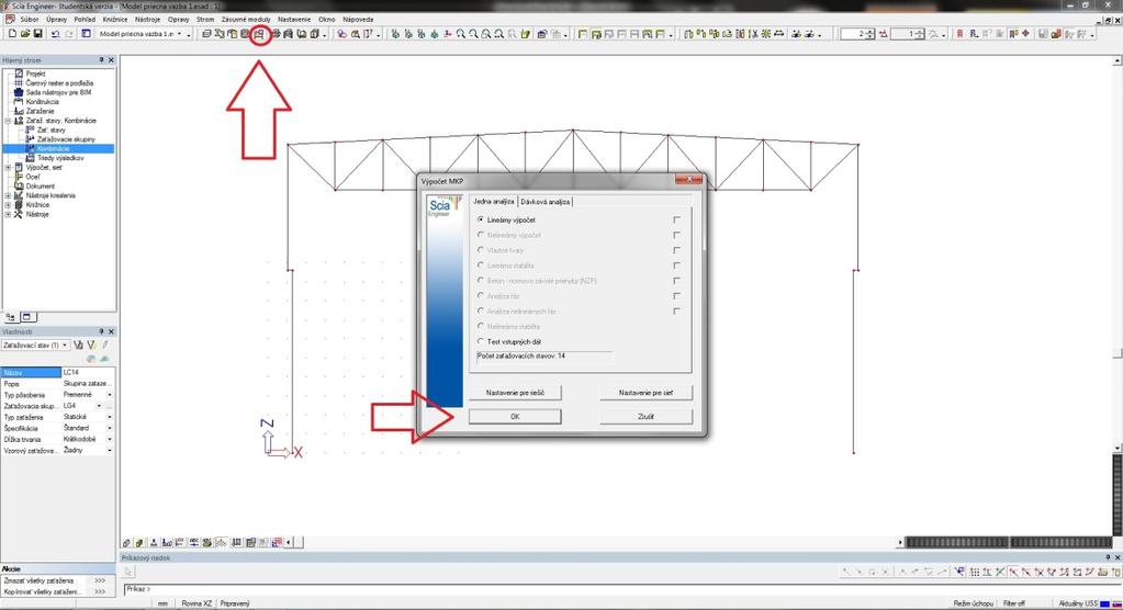 3. Výpočet Postup je zobrazený na obr.77. Obr.77 Po úspešnom výpočte by sa vám malo zobraziť takéto okno: Obr.78 3.1.
