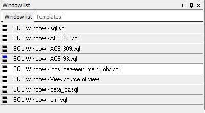 Obrázek 33: Ukázka funkce AutoReplace v nástroji IntelliJ IDEA Pokud je vyžadováno připojení na několik databází nebo je potřeba pracovat s více okny