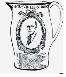 Ke stříbrnému jubileu Rotary vyrobil rotarian Clay tento džbán, který předal předsednictvu kongresu. Jsou na něm uvedeny všechny mezníky, tehdy krátké historie ROTARY.