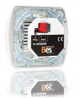 BES-SIFKNX BES-SR510000 BES-STIBUS-K BES-SR590000 KNX infračervený detektor pohybu se senzorem jasu. Vestavěná tzn. diskrétní instalace s 360º detekcí. 2 kanály pro detekci.