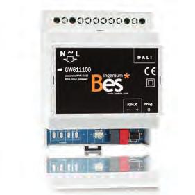 brány světla brány světla BES-DALIK-BRD1 KNX komunikační brána mezi KNX a DMX 512 protokolem.