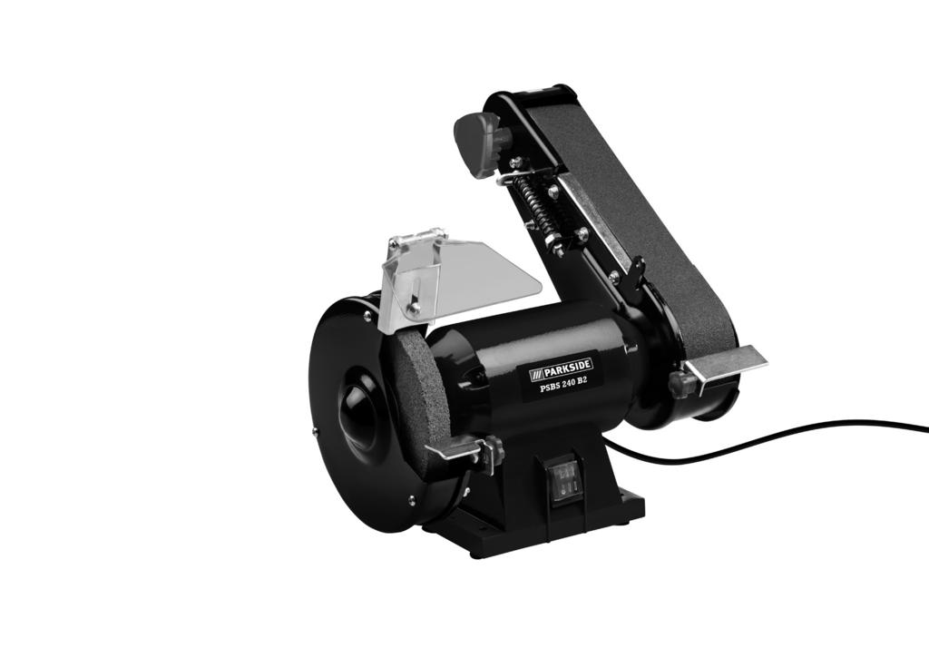 BENCH GRINDER WITH BELT SANDER PSBS 240 B2 ÁLLVÁNYOS SAROKCSISZOLÓ Az originál használati utasítás fordítása STOJEČI TRAČNI BRUSILNIK Prevod originalnega navodila za