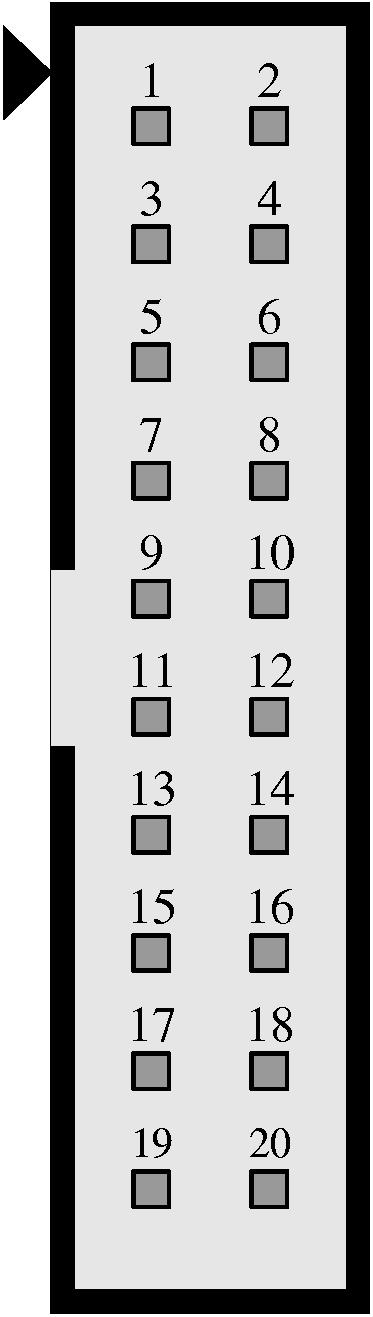 4 Použití V této sekci je popsáno jak modul zapojit k základové desce systému MVS. CON1 Obr. 1 - umístění konektoru CON1 4.