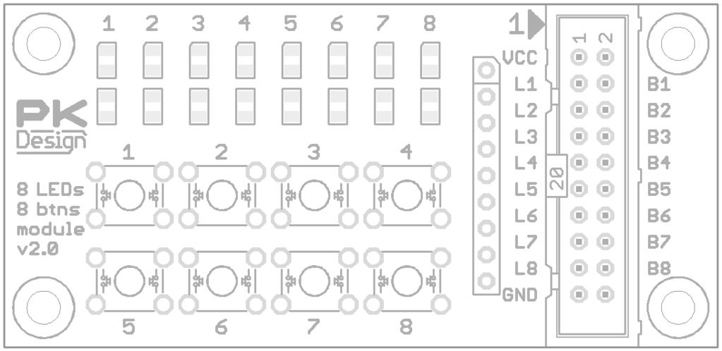 Rozmístění vývodů propojovacího konektoru je zobrazeno na obrázku Obr. 2. Význam jednotlivých vývodů je popsán v tabulce Tabulka 1. CON1 Obr.