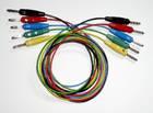 Měřící kabel banánek - konektor plus 5 adaptérů s různýma koncovkama. Bosch-CR, Bosch-Jetronic, VW/Audi 2x2,8mm,VW/Audi 2x1,5mm, univerzální 2x1,8mm.