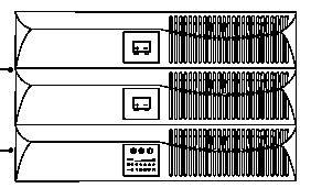 UPS Volitelný EBM Obr. Rack Mount UPS s EBM.