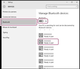 [Bluetooth], abyste zapnuli funkci