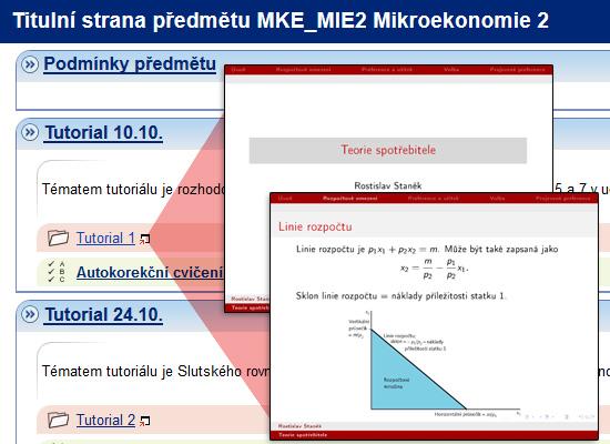 Mikroekonomie 2 Ing Michal Kvasnička, PhD Ing Ondřej Krčál, PhD Ing Rostislav Staněk, PhD http://elportalcz/katalog/esf/mke_mie2 E-learning předmětu je tvořen