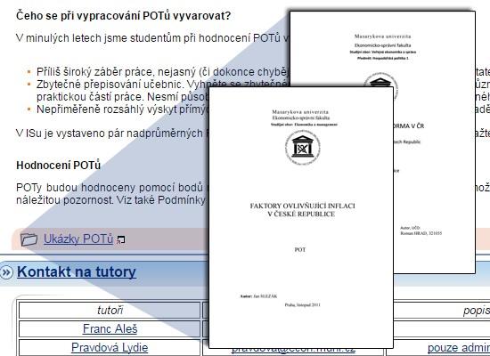 osnově kromě sylabů přednášek také čítárnu, což je úložiště, kde je připraveno několik popularizačních článků z časopisů, které téma oživují, doplňují a hlavně dávají do souvislosti s realitou a