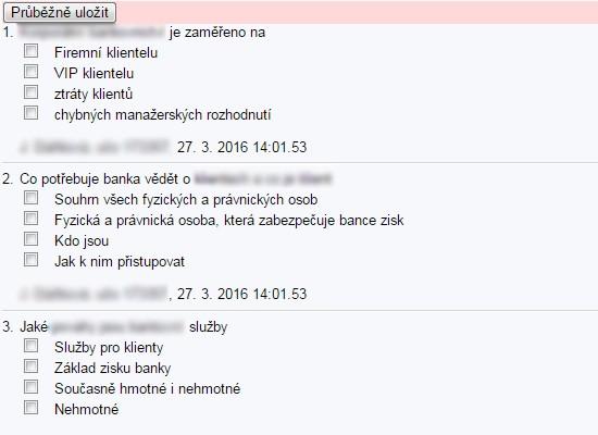 tvoří základní rozcestník kurzu Prezentuje informace o kurzu, předkládá témata seminárních prací, odkazuje na studijní