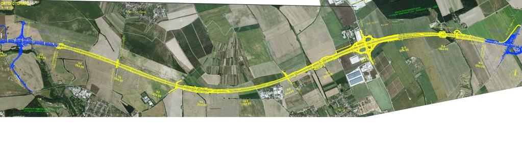 Úsek : Diaľnica D1 Triblavina Senec, príprava pre stavebné konanie Navrhované dopravné riešenie diaľnice D1: 8-pruh Kraj: Bratislavský Katastrálne územie: