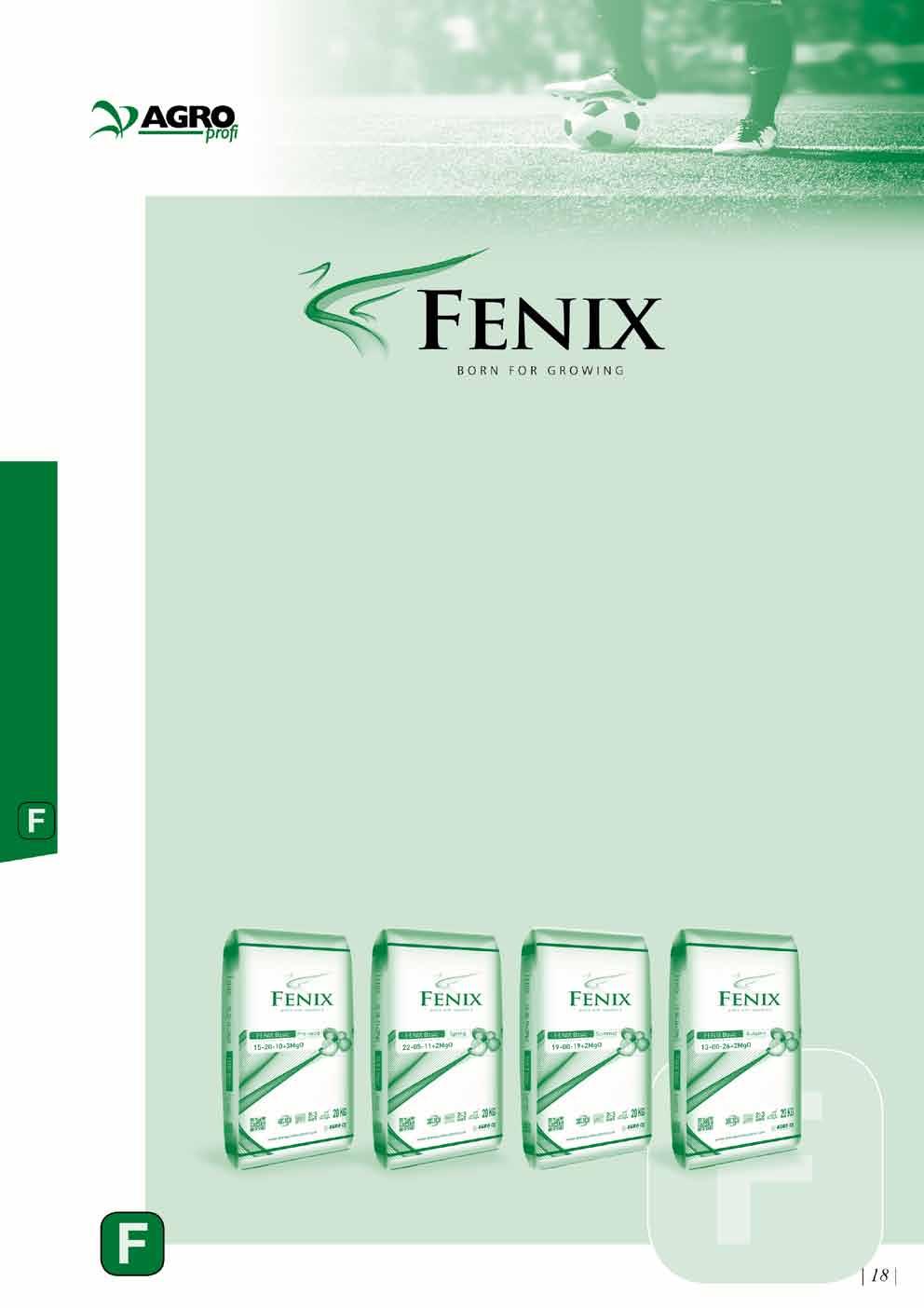 Hnojiva dlouhodobá FENIX dodací číslo název složení balení řada FENIX Basic ks/ pal.
