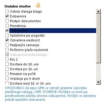 Uredi Po aktivaciji navedenega gumba se odpre okno za urejanje seznama naslovnikov, v katerem lahko naslovnike dodajate, brišete, lahko pa tudi popravljate vnose (urejanje seznama naslovnikov je