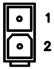 5.8.2 Napájecí konektor PWR Panelová zásuvka 2-pin. Číslo pinu Ozn.