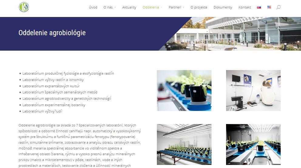 Oddelenie Agrobiológie