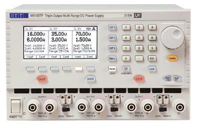Laboratorní zdroje, napájecí zdroje, zdroje Série MX Série CPX Max. napětí: 70 V / 120 V Max.