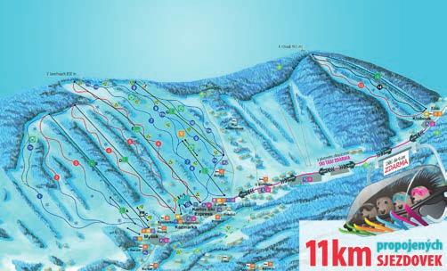 Horská střediska Ski Aréna Karlov 12:00 Alpské lyžování Sjezdová trať č.