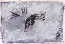 2 500 Kč ( 100) 458 457. Nikola Klanicová (1973) Z mrtvého domu kaligrafie, gesso, japonská tuš - sumi, stříbrná tužka, ruční papír, 38 x 55 cm, sign.