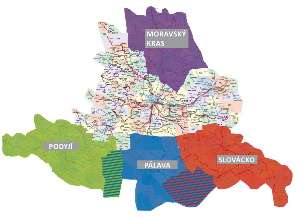 Tarif IDS JMK Platí 1. 9. 2018 PŘÍLOHA 6: PLATNOST PŘENOSNÝCH JÍZDENEK PRO VYBRANÉ ZÓNY V souladu s Tarifem IDS JMK, čl. III. odst.