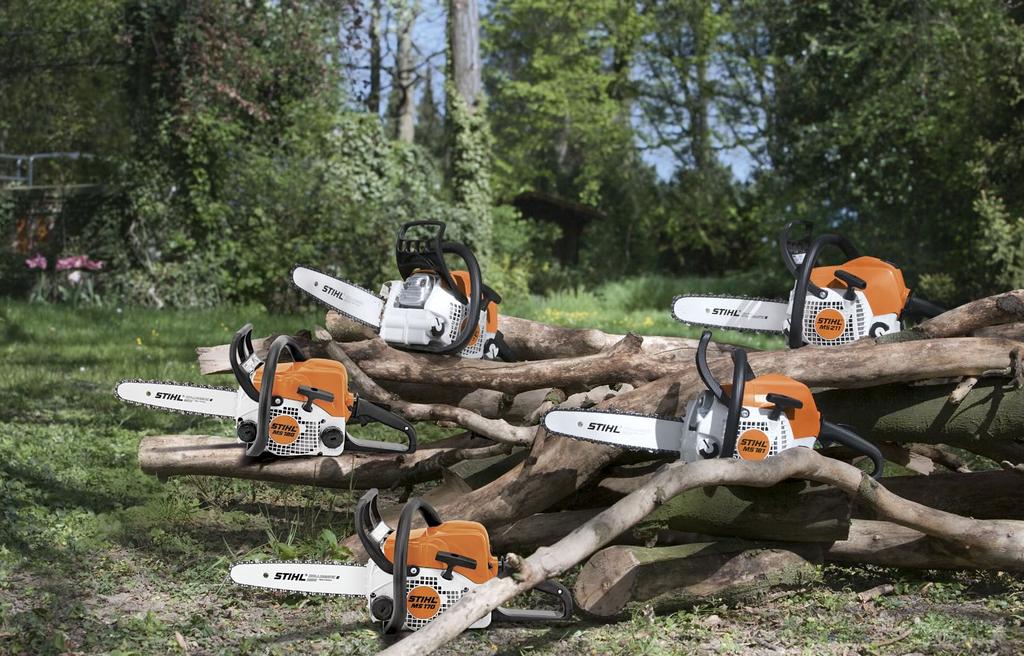 Motorové pily STIHL MS 170, MS 171, MS 180, MS 181, MS 211 Kompaktní motorové pily STIHL MS 170, MS 171, MS 180, MS 181 a MS 211 zaujmou výkonností, ekologickou technologií motorů a kvalitním