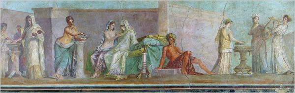 Nejdochovalejší a z perspektivního hlediska nejdokonalejší antickou nástěnnou malbou je Aldobrandinská svatba.