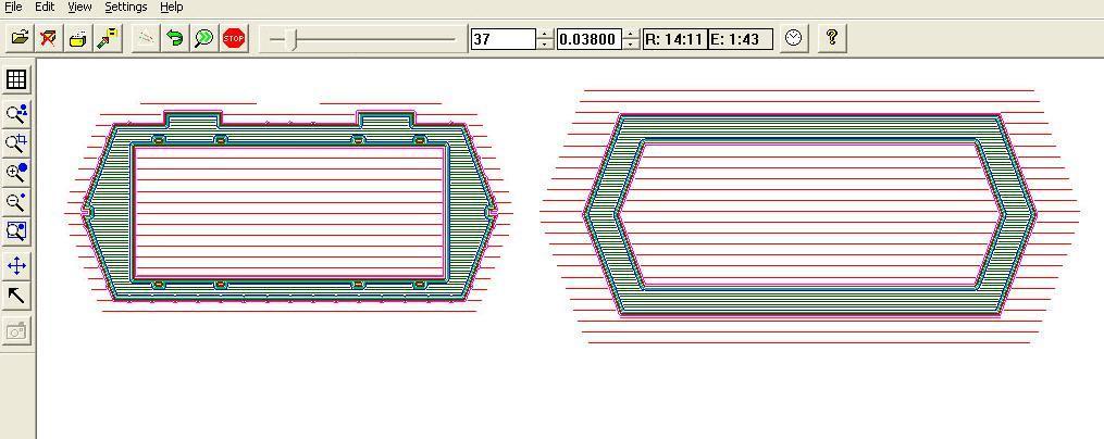 Chyby bylo nutné dodatečně opravit. Po malé úpravě lze říci, že prototyp vyrobený na stroji Solidscape T76 je naprosto vyhovující účelu této práce.