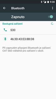 Bluetooth - párování zařízení Nastavení. Vyberete možnost Bluetooth. 3.