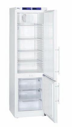 LABORATORNÍ LEDNICE Laboratorní lednice s mrazákem (Liebherr) teplotní rozsah +3 až +8 C v chladničce / -9 až -30 C v mrazáku samostatně nastavitelná teplota v chladničce i v mrazáku nucená vnitřní