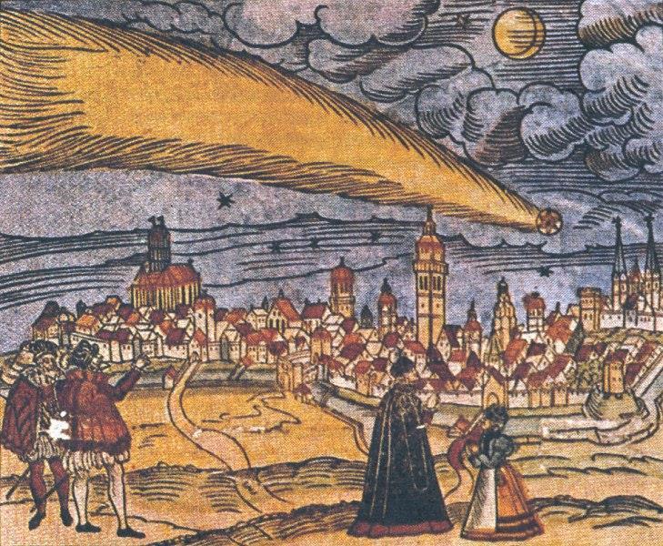Kometa a historie Odkaz antiky Aristotelés - odmítl názory dřívějších filozofů, že komety jsou jevy planetám podobné a popsal je jako jevy v atmosféře (výbuchy horkých a suchých plynů) Seneca komety
