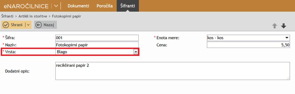 POTNI NALOGI 1. Dodan nov gumb za kopiranje potnih nalogov.