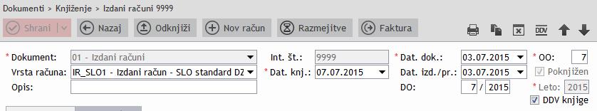 Datum ažuriranja / produkcije: 08.07.2015 MODUL RAČUNOVODSTVO 1.