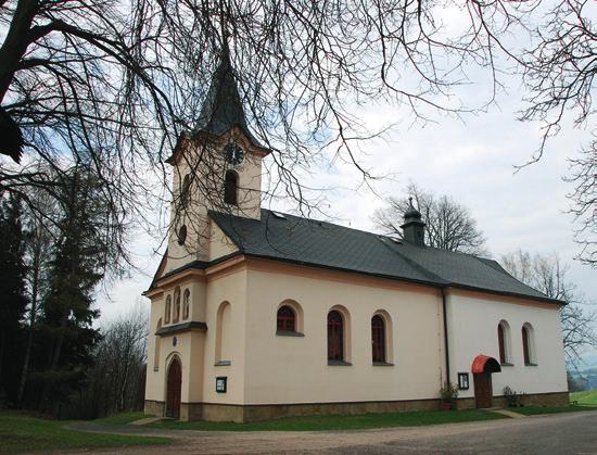 poutní místa diecéze 11 ( Kostel Narození Panny Marie ( Interiér kostela Na Vrších končily hranice velkého statku, které podle pozemkových knih obce Čermné měly parcelní číslo 28.