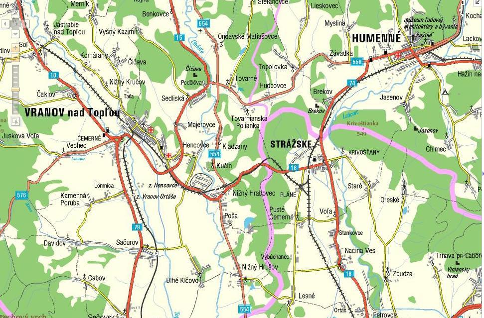 Kritická nehodová lokalita na ceste I/18 v km 742,100-742,100 Kritické nehodové miesto sa nachádza v extraviláne za obcou Nižný Hrabovec smer Strážske.