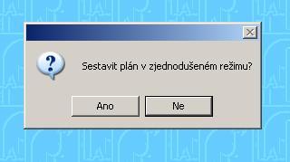 Protože v praxi je to často obtížné a pokud se požaduje jen malá úprava plánu, zvolili jsme následující řešení.