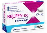 Brufen 400, 100 potahovaných tablet, za 147 119. 67,- 59,- 49,- 69,- -27 % Obsahuje ibuprofen.