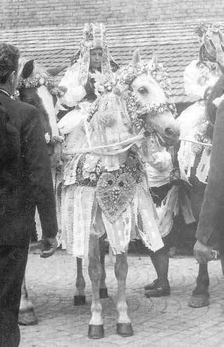 Kočár budou doprovázet čtyři gardisté v dobových uniformách a také tříčlenné banderium kunovických jezdců, kteří pojedou na fríských koních.