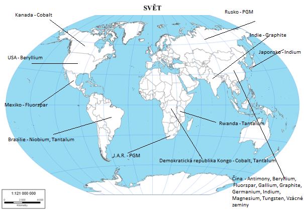 Obrázek 3 Hlavní světoví vývozci vzácných kovů [23] 2.5 Vzácné zeminy Kovy vzácných zemin nacházejí v posledních padesáti letech významné a nezastupitelné praktické využití.
