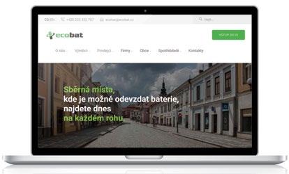 06 Rok 2017 s ECOBATem Spustili jsme nový responzivní web Nejvíce informací o třídění a recyklaci baterií najdou nyní zájemci na našem novém webu. Na adrese www.ecobat.