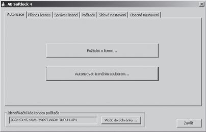 Přenesení licence CADKONu-2D na jiný počítač 4. Zadejte název počítače (libovolný text), identifikační kód cílového počítače a klepněte na OK. Přenesení licence je možné až po řádné autorizaci.