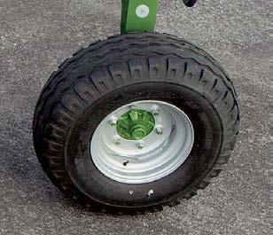 1 2 Variabilní pneumatiky Velikost pneumatik a rozchod kol je variabilní.