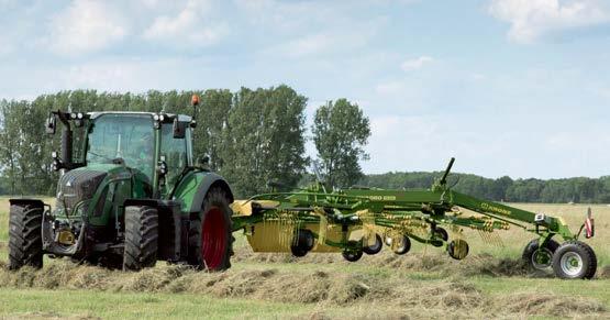 Rychlá a bezpečná jízda Podvozek je velice stabilní, takže stroje Swadro TS mají