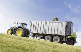 těžiště při přepravě a vykládce Až o 60 % větší zatížení díky optimálnímu slisování podle naloženého materiálu a stupně