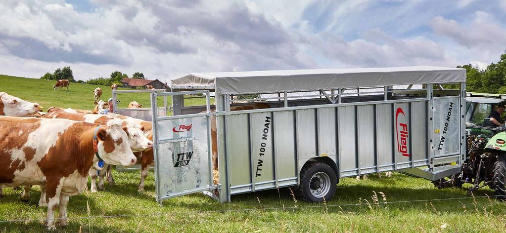 Přepravník zvířat TTW»NOAH«Více bezpečnosti při přepravě zvířat Přípustná celková hmotnost TTW 100