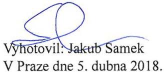 Náhradní valná hromada (5. dubna 2018) Harvardský průmyslový holding, a.s. -v likvidaci PROTOKOL o výsledcích hlasování na hlasovacím lístku č.