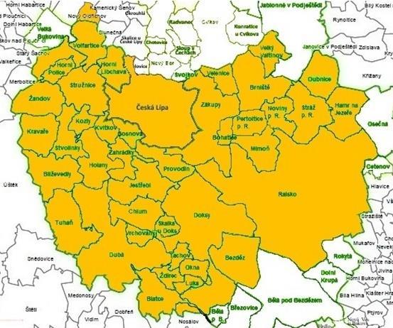Zpráva z území o průběhu efektivní meziobecní spolupráce v rámci správního obvodu obce s rozšířenou působností Česká Lípa Téma: Administrativní podpora obcí Tento výstup byl financován z prostředků