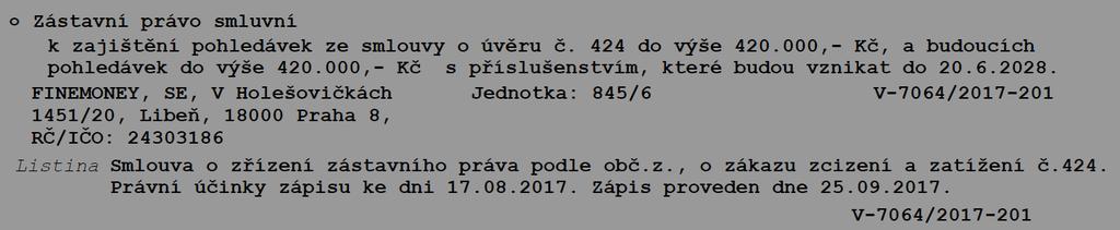 7. Označení a popis předmětu dražby: Předmětem dražby je soubor nemovitého majetku: - bytová jednotka č. 845/6 v bytovém domě č.p. 845 (LV 2798) v části obce Votice, který stojí na pozemku st.